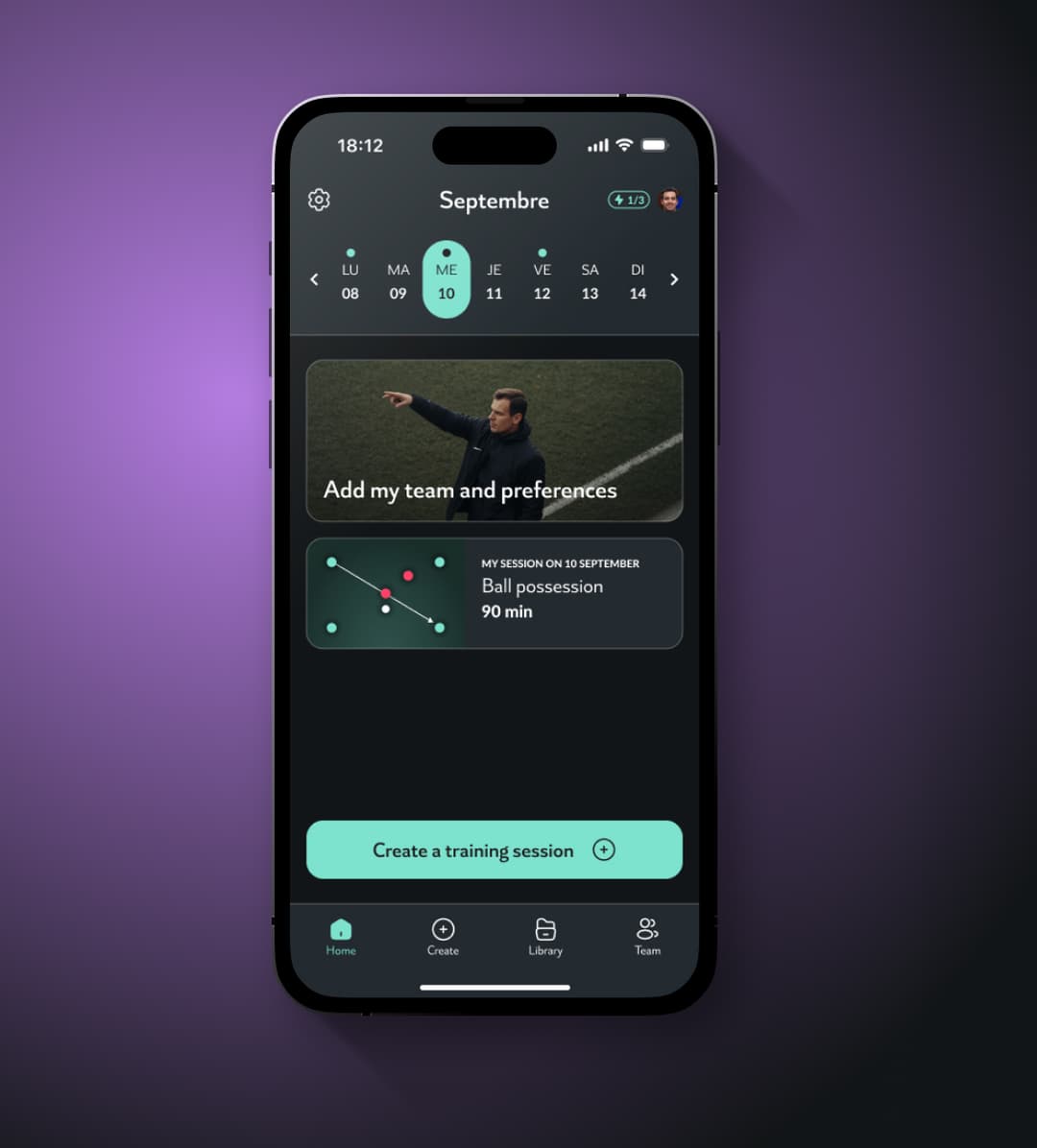Find your session in your calendar.
